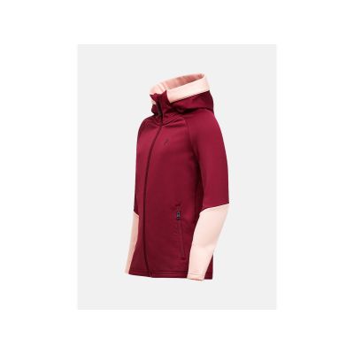 2. Bluza PEAK PERFORMANCE Jr Rider Essentials Zip Hood bordowy
