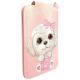 2. Portfel Magnetyczny Nimmy New Big-Eye Cute Pets 2.0 Dog ze stojakiem na telefon - różowy