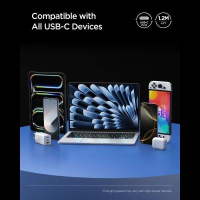 8. Kabel Spigen Essential EB24012CC USB-C / USB-C 240W 120cm - czarny