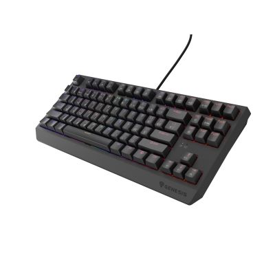 16. KLAWIATURA DLA GRACZY GENESIS THOR 230 TKL CZ/SK RGB MECHANICZNA OUTEMU RED CZARNA HOT SWAP