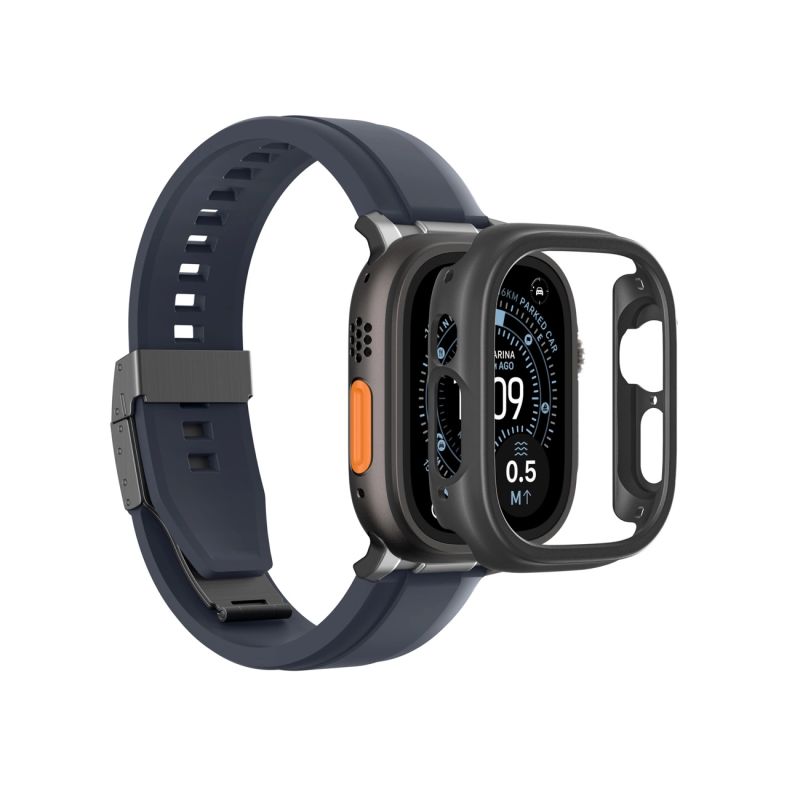 5. Etui ochronne AMAZINGTHING Minimal na Apple Watch UItra 3 49 mm - czarne