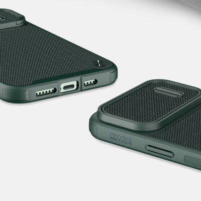 14. Nillkin Textured S Case etui iPhone 14 Plus pancerny pokrowiec z osłoną na aparat niebieskie