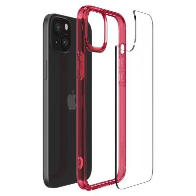 7. Etui Spigen Ultra Hybrid na iPhone 15 Plus - czerwone