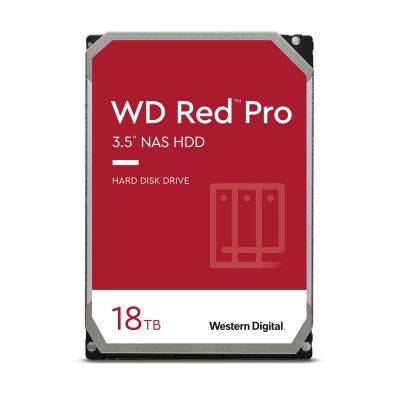 Dysk HDD WD Red Pro WD181KFGX (18 TB ; 3.5"; 512 MB; 7200 obr/min)