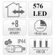 22. LAMPKI CHOINKOWE ŁAŃCUCH ŚWIETLNY 576 LED TIMER ZIMNY BIAŁY