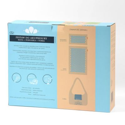3. Mata do akupresury + poduszka SMJ sport YG009 Premium Eco (len kokos gryka)