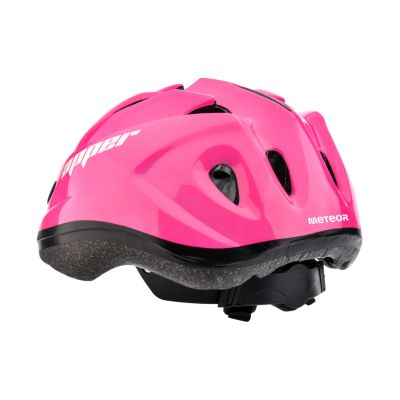 3. Kask rowerowy Meteor KS07 Apper rozm. M 52-56 cm różowy 24899