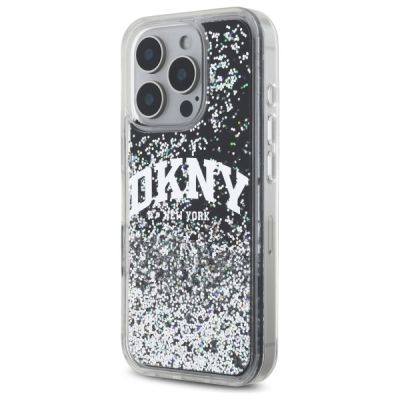 2. DKNY DKHCP16XLBNAEK iPhone 16 Pro Max     6.9" czarny/black hardcase Liquid Glitter Arch Logo