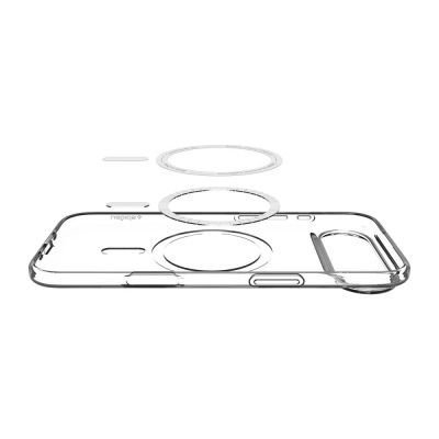 5. Etui Spigen Liquid Crystal MagSafe na iPhone 17 Air - przezroczysto-białe
