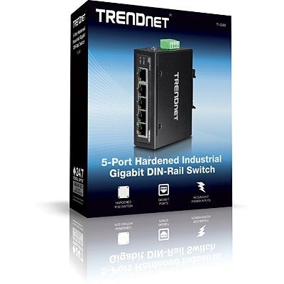2. TRENDnet Industrie Switch  5 Port Gbit IP30 DIN-Rail  Metall