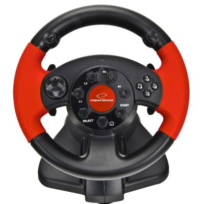 5. Kierownica z wibracjami Esperanza High Octane EG103 (PC, PS2, PS3; kolor czarny)