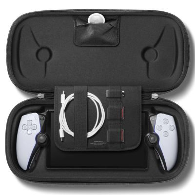 4. Etui Spigen Klasden Pouch na Sony PlayStation Portal Remote - szare