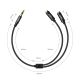 6. Kabel słuchawkowy Ugreen AV123 minijack 3.5 mm (męski) - 2x minijack 3.5mm (żeński) - czarny