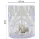 11. MINI LAMPA DEKORACYJNA 6 CM TRANSPARENTA CIEPŁY BIAŁY 1 LED