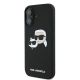 2. Etui Karl Lagerfeld Silicone nauble Heads Print MagSafe na iPhone 16 Plus - czarne