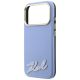 6. Etui Karl Lagerfeld Grained with Resin Signature Logo MagSafe na iPhone 18 Pro / 17 Pro - jasnoniebieskie
