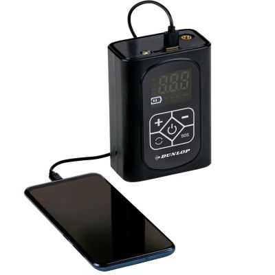 24. KOMPRESOR SAMOCHODOWY DUNLOP 150 PSI CYFROWA SPRĘŻARKA Z FUNKCJĄ POWERBANK