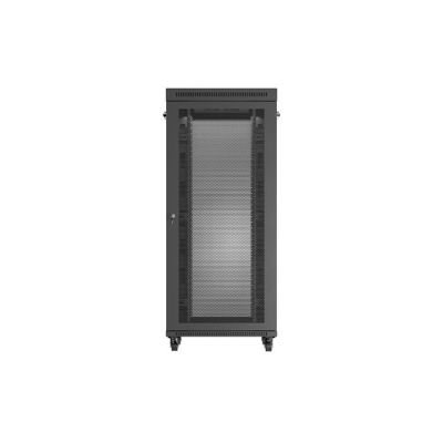 5. Szafa instalacyjna rack stojąca 19" 37U 800X800 czarna drzwi perforowane LCD Lanberg (Flat Pack)
