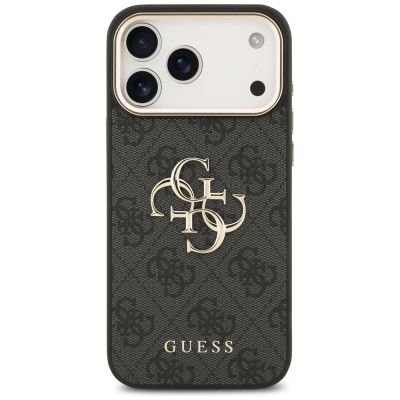 3. Etui Guess 4G Big 4G Classic Logo na iPhone 17 Pro Max - czarno-złoty
