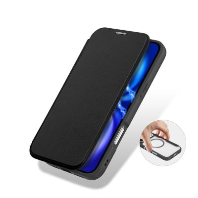8. Etui Dux Ducis Skin X Pro na iPhone 17 Pro Max z portfelem, kompatybilne z MagSafe - czarne