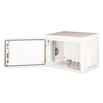 5. Digitus Szafa sieciowa wisząca 19" 7U rack 600x450, drzwi pełne, szary, niedzielona, złożona, IP55, 100kg