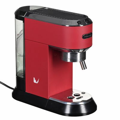 9. Ekspres kolbowy DeLonghi Dedica Style EC 685.R (1300W; kolor czerwony)