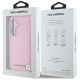 8. Etui Karl Lagerfeld Saffiano Full Wrapped Elongated Metal Logo MagSafe na Samsung Galaxy S25+ - różowe