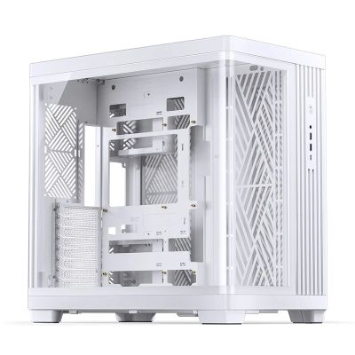 24. Jonsbo TK-4 Gehäuse, Midi-Tower, ATX, Tempered Glass - weiß