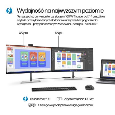 5. HP 27-calowy monitor seria 7 Pro 4K Thunderbolt 4 – 727pk