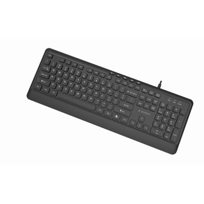 3. GEMBIRD KLAWIATURA PRZEWODOWA MULTIMEDIALNA SLIM, USB 5 KLAWISZY HOTKEYS, US LAYOUT, CZARNA