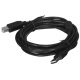 2. Kabel GEMBIRD CCF-USB2-AMBM-10 (USB 2.0 typu A M - USB 2.0 typu B M; 3m; kolor czarny)