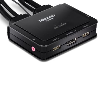 5. Trendnet TK-220DPI przełącznik KVM Czarny