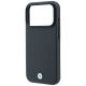 6. Etui BMW Kevlar Metal Logo MagSafe na iPhone 18 Pro / 17 Pro - grafitowe