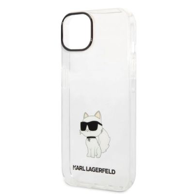 6. Etui Karl Lagerfeld Ikonik Choupette na iPhone 14 Plus - przezroczyste