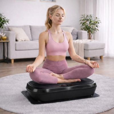 8. Extralink Moonwalk Spin Move Platofrma Wibracyjna do Cwiczen Fitness 200W czarna
