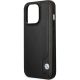 6. Etui BMW Leather Blue Dots na iPhone 14 Pro - czarne