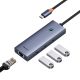 6. Hub USB Baseus UltraJoy Series 5w1 USB-C HDMI 4K 4x USB-A 3.0 - szary