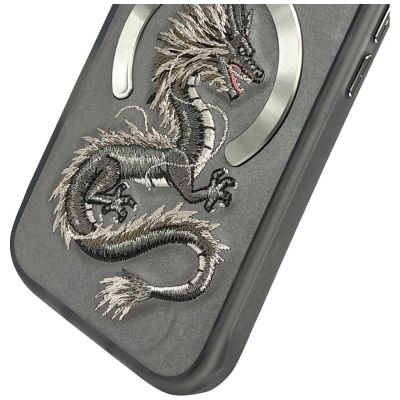 5. Etui Nimmy Dragon MagSafe na iPhone 16 Pro - szare