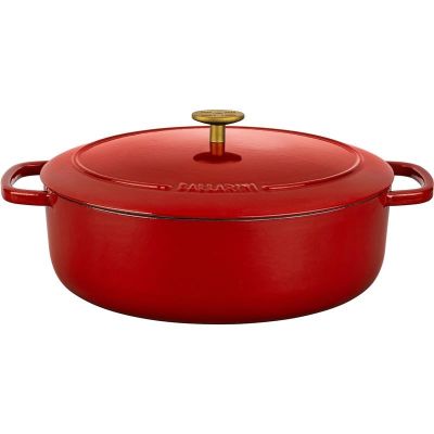 2. Garnek żeliwny owalny BALLARINI BELLAMONTE 75003-566-0 - 5,5 ltr czerwony
