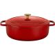 2. Garnek żeliwny owalny BALLARINI BELLAMONTE 75003-566-0 - 5,5 ltr czerwony