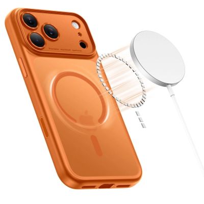 3. Etui Tech-Protect Magpeak MagSafe CC na iPhone 17 Pro - pomarańczowe