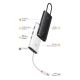 18. Baseus Lite Series wielofunkcyjny HUB USB Typ C - 2 x USB 3.0 / USB Typ C / HDMI 1,4 / SD/TF OTG czarny (WKQX050001)