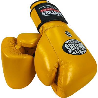 12. Rękawice bokserskie skórzane RBT-MEX 12 oz żółte