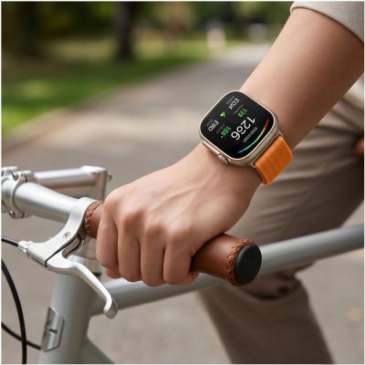 5. Pasek Tech-Protect Nylon an Huawei Watch Fit 3 / 4 / 4 Pro / 5 / 5 Pro - pomarańczowy