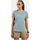 Koszulka z krótkim rękawem damska ODLO T-shirt crew neck s/s ESSENTIAL LINENCOOL niebieska