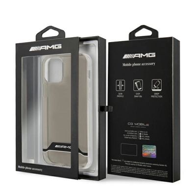 7. Etui AMG Electroplate Black&White na iPhone 12 / 12 Pro - przezroczyste