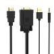 2. Kabel Orico XD-VATH VGA i mini jack 3.5 mm do HDMI Full HD 60 Hz z zasilaniem USB 5 m - czarny