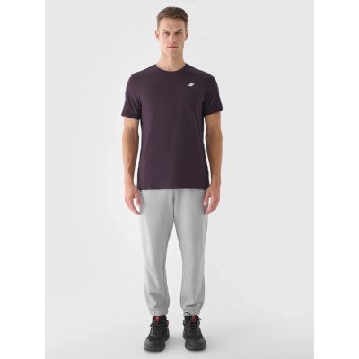 4. T-shirt bewełniany męski 4F 4FWSS26TTSHM4484-50S