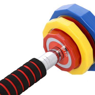 11. Kolorowe sztangielki z funkcją sztangi w walizce HMS SKC20 2 x 10 kg