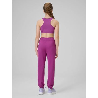 2. Spodnie sportowe joggery dziewczęce 4F 4FJRSS26TFTRF1458-53S
